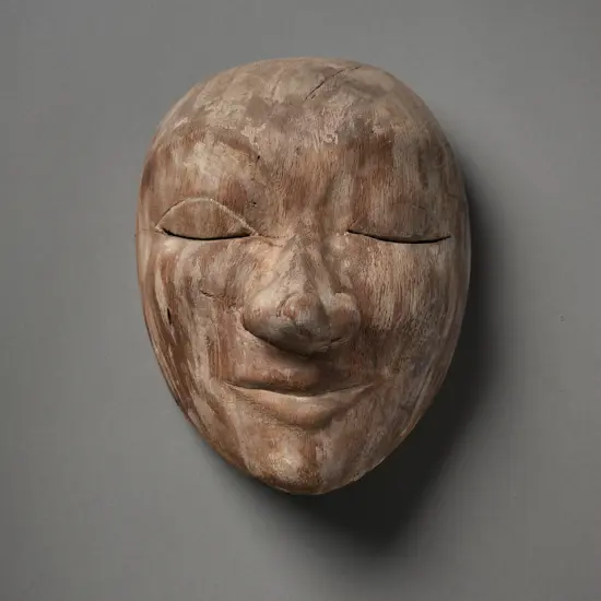 Javanese wooden mask,